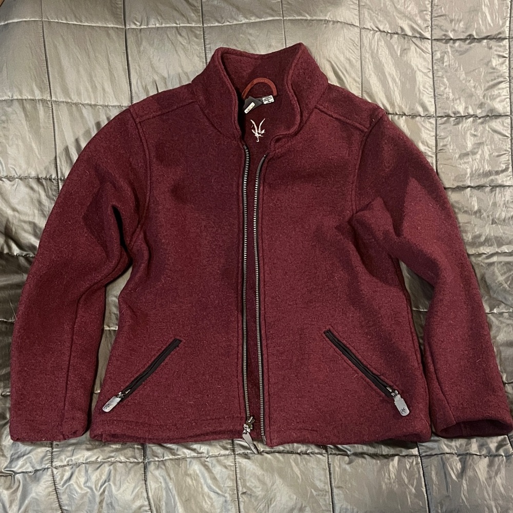 Ibex Wool Purple Full Zip Jacket Women’s Small